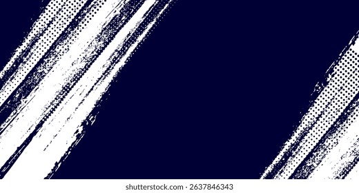 Dots halftone white and blue color pattern gradient grunge texture background. Dots pop art comics sport style vector illustration.