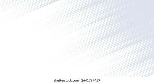 Dots halftone white and blue color pattern gradient grunge texture background. Dots pop art comics sport style vector illustration halftone. modern