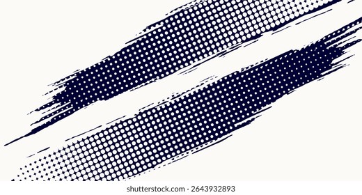 Dots halftone white and blue color pattern gradient grunge texture background. Dots pop art comics sport style vector illustration. EPS10