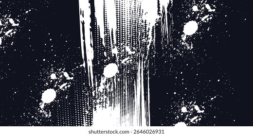 Dots halftone white and blue color pattern gradient grunge texture background. modern