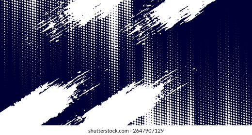 Dots halftone white blue color pattern gradient grunge texture background. Dots pop art concept texture good