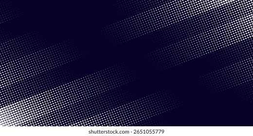 Dots halftone white and blue color pattern gradient grunge texture background. Dots pop art comics sport style vector illustration modern dots grunge