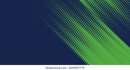 Fondo de textura grunge de gradiente de patrón de color blanco y azul de semitono de puntos. Punto pop art comics estilo deportivo Ilustración vectorial semitono. moderno