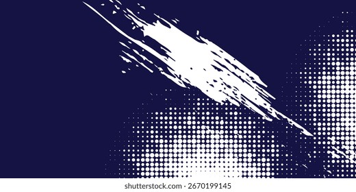Punkte Halbton Weiß und Blau Muster Farbverlauf farbige Textur Hintergrund.