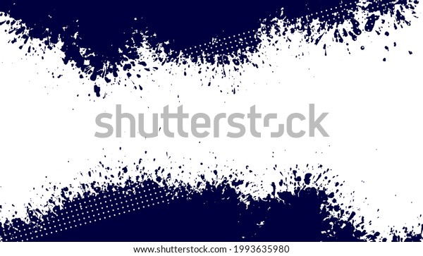 Dots halftone white and blue color pattern\
gradient grunge texture background. Dots pop art comics sport style\
vector illustration.