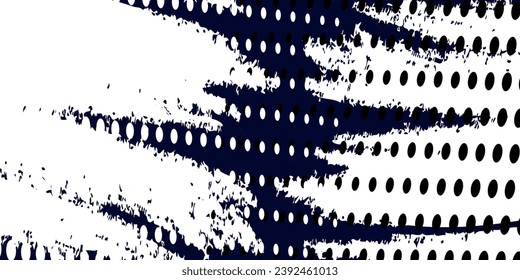 Dots halftone white  blue gradient color pattern grunge texture background. Dots pop art comic sport style vector illustration.modern