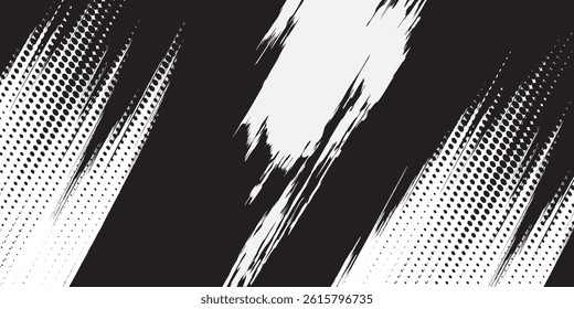 Dots halftone white color pattern gradient grunge texture background. Dots pop art comics sport style vector illustration