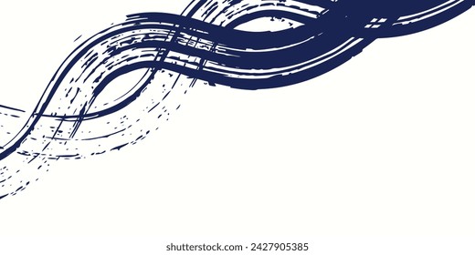Dots halftone white and dark blue vector line color pattern gradient grunge texture background.