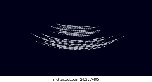 Dots halftone white and dark blue vector line color pattern gradient grunge texture background.