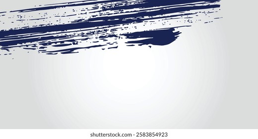 Dots halftone white and dark blue vector line color pattern gradient grunge texture background. grunge brush strokes ink paint isolated on white background. modern