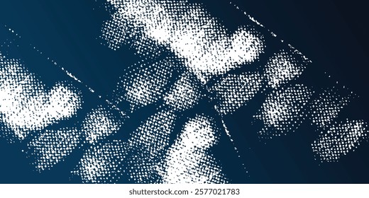 Dots halftone white end blue color pattern gradient grunge texture background. Dots pop art comics sport style eps 10