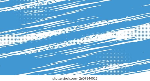 Dots halftone white end blue gradient color pattern grunge texture background. vector illustrator