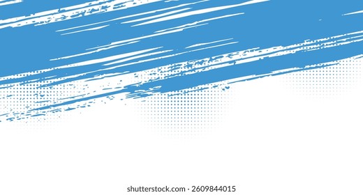Dots halftone white end blue gradient color pattern grunge texture background. vector illustrator