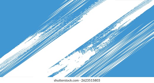 Dots halftone white end blue gradient color pattern grunge texture background. vector illustrator