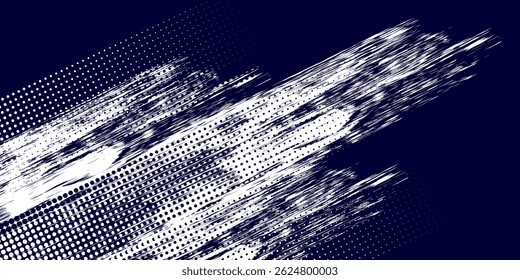 Dots halftone white end 
blue color pattern gradient grunge texture background. Dots pop art comics sport style vector illustration. eps 10
