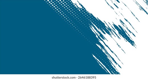 Dots halftone white end blue gradient color pattern grunge texture background. vector illustrator