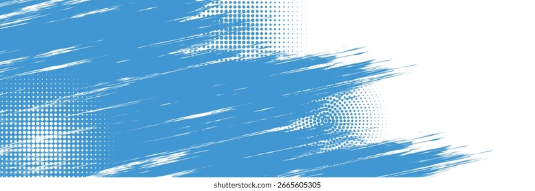 Dots halftone white end blue gradient color pattern grunge texture background. vector illustrator	