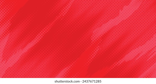Dots halftone white and red color pattern gradient grunge texture background. transparent background