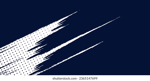 Dots halftone white \u0026 blue color pattern gradient grunge texture background. Dots pop art comics sport style vector illustration