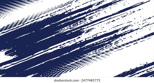 Dots Halbton weiß \u0026 blaue Farbmuster Farbverlauf Grunge Textur Hintergrund. Dots Pop Art Comics Sport Stil Vektorillustration