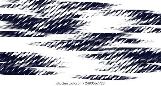 Dots halftone white \u0026 blue color pattern gradient grunge texture background. Dots pop art comics sport style vector illustration