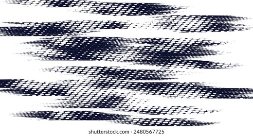 Dots halftone white \u0026 blue color pattern gradient grunge texture background. Dots pop art comics sport style vector illustration