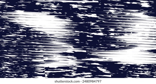 Dots halftone white \u0026 blue color pattern gradient grunge texture background. Dots pop art comics sport style vector illustration