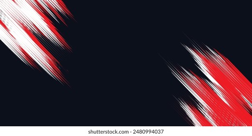Dots halftone white \u0026 blue color pattern gradient grunge texture background. Dots pop art comics sport style vector illustration