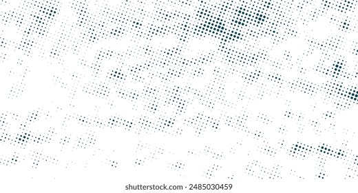 Dots Halbton weiß \u0026 blaue Farbmuster Farbverlauf Grunge Textur Hintergrund. Dots Pop Art Comics Sport Stil Vektor