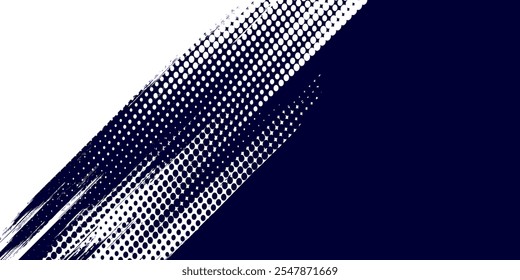 Pontos branco de meio-tom \u0026 cor azul padrão gradiente gradiente textura fundo. Pontos pop art quadrinhos estilo esporte