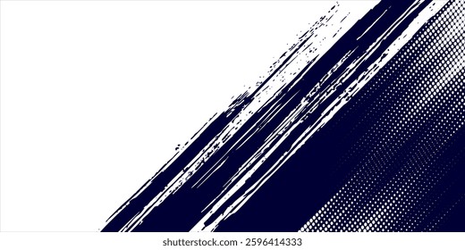 Dots halftone white \u0026 blue color pattern gradient grunge texture background. Dots pop art comics sport modern arts