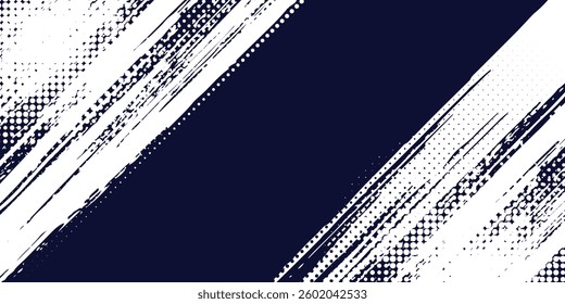 Dots halftone white \u0026 blue color pattern gradient grunge texture background. Dots pop art comics sport style vector illustration
