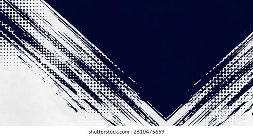 Dots halftone white \u0026 blue color pattern gradient grunge texture background. Dots pop art comics sport style vector illustration