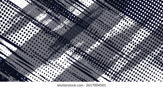 Dots halftone white \u0026 blue color pattern gradient grunge texture background. Dots pop art comics sport style vector illustration