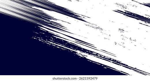 Dots halftone white \u0026 blue color pattern gradient grunge texture background. Dots pop art comics sport style vector illustration