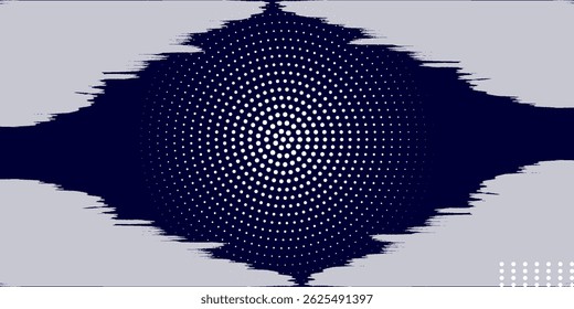 Dots halftone white \u0026 blue color pattern gradient grunge texture background. Dots pop art comics sport style vector illustration