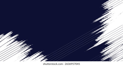 Dots halftone white \u0026 blue color pattern gradient grunge texture background. Dots pop art comics sport style vector illustration
