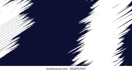 Dots halftone white \u0026 blue color pattern gradient grunge texture background. Dots pop art comics sport style vector illustration