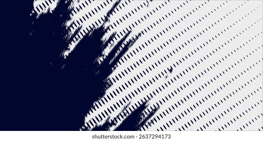 Dots halftone white \u0026 blue color pattern gradient grunge texture background. Dots pop art comics sport style vector illustration