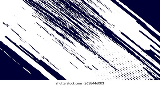 Dots halftone white \u0026 blue color pattern gradient grunge texture background