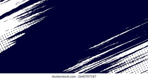 Dots halftone white \u0026 blue color pattern gradient grunge texture background. Dots pop art comics sport style vector illustration
