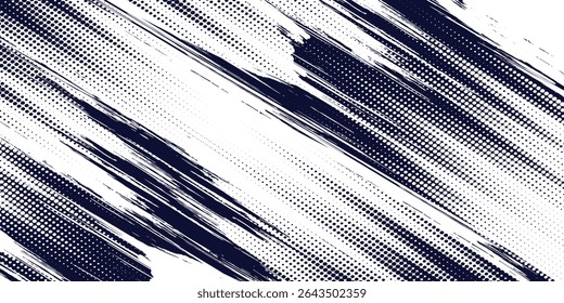 Dots halftone white \u0026 blue color pattern gradient grunge texture background. Dots pop art comics sport style modern halftone