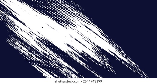 Pontos branco de meio-tom \u0026 cor azul padrão gradiente gradiente textura fundo. Pontos pop art quadrinhos estilo esporte vetor ilustração