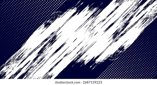 Dots halftone white \u0026 blue color pattern gradient grunge texture background simple 