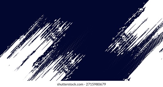 Dots halftone white \u0026 blue color pattern gradient grunge texture background. Dots pop art comics sport style vector illustration