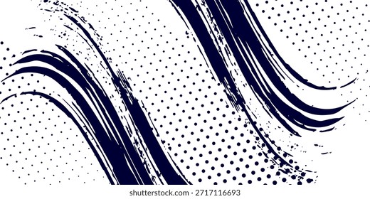 Dots halftone white \u0026 blue color pattern. eps 10