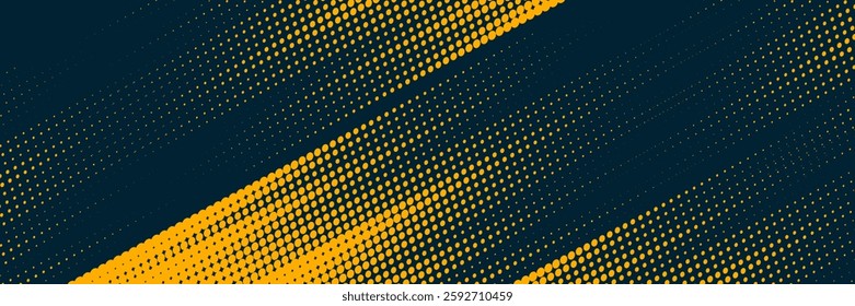 	
Dots halftone yellow and blue color pattern gradient grunge texture background. Dots pop art comics sport style vector illustration halftone. moderna