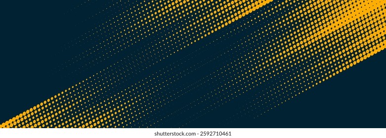 	
Dots halftone yellow and blue color pattern gradient grunge texture background. Dots pop art comics sport style vector illustration halftone. moderna