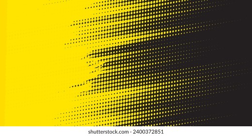 Dots halftone yellow and  color pattern gradient grunge texture background modern yellow textures grunge vector dots halftone