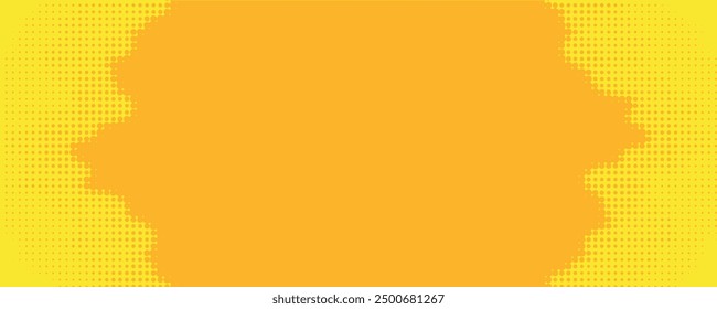 Dots halftone yellow color pattern gradient grunge texture background. Dots pop art comics sport style vector illustration